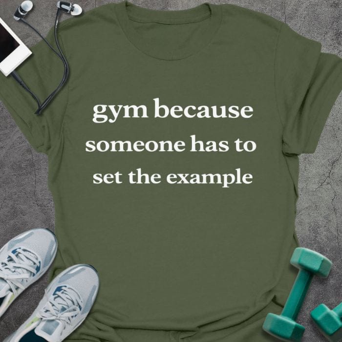 T-Shirt Military Green / S Set Example T-Shirt