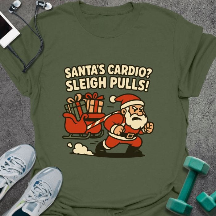 T-Shirt Military Green / S Sleigh Pulls T-Shirt
