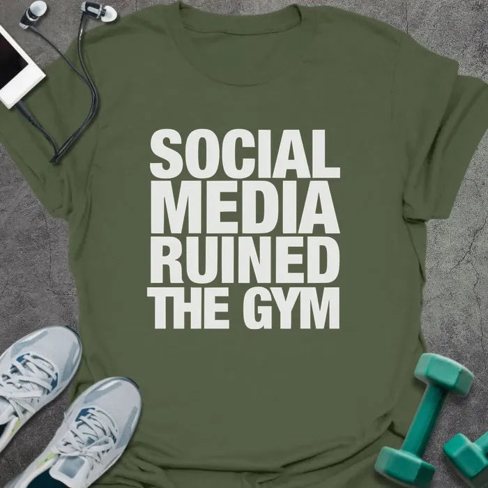 T-Shirt Military Green / S Social Media T-Shirt