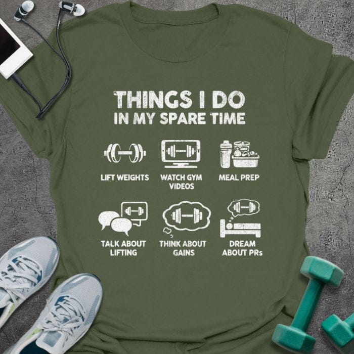 T-Shirt Military Green / S Spare Time T-Shirt