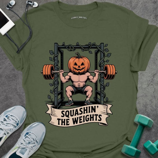 T-Shirt Military Green / S Squashin Weights T-Shirt