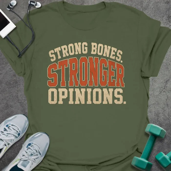 T-Shirt Military Green / S Strong Opinions T-Shirt