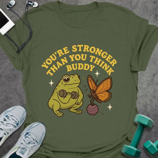 T-Shirt Military Green / S Stronger Than T-Shirt