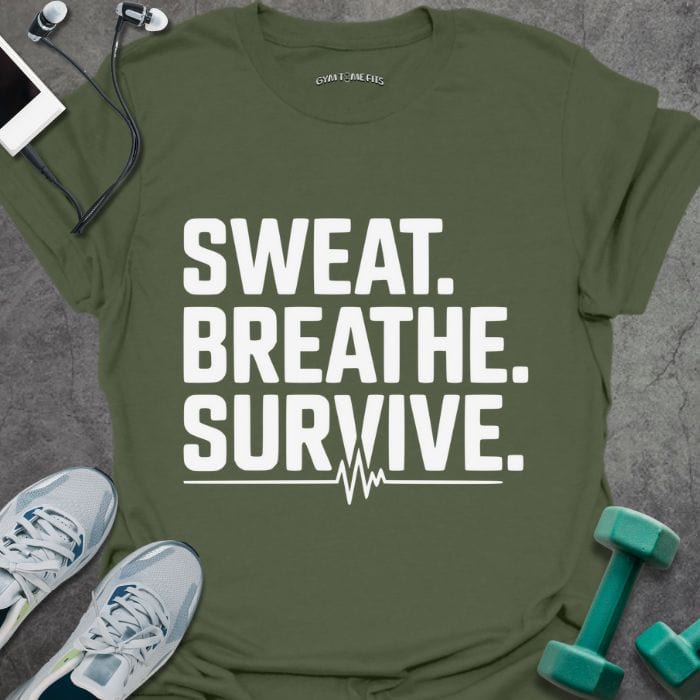 T-Shirt Military Green / S Sweat Breathe T-Shirt