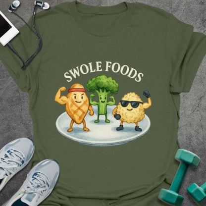 T-Shirt Military Green / S Swole Foods T-Shirt