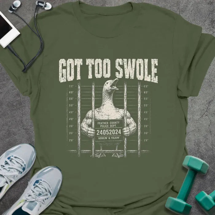 T-Shirt Military Green / S Swole Goose T-Shirt