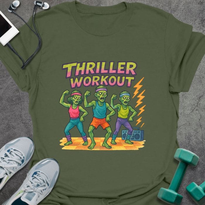 T-Shirt Military Green / S Thriller Workout T-Shirt