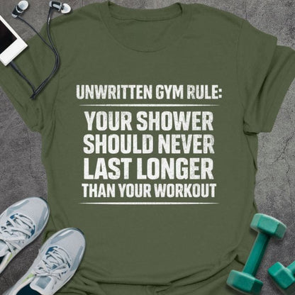 T-Shirt Military Green / S Unwritten Gym Rule T-Shirt