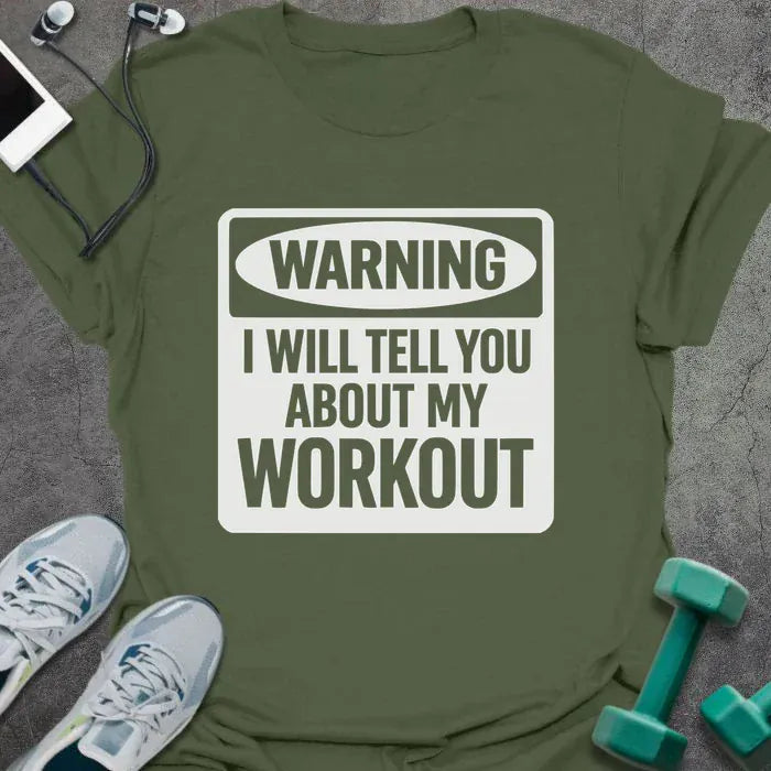 T-Shirt Military Green / S Warning I T-Shirt