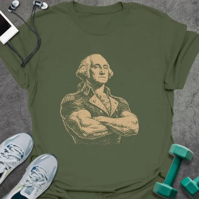 T-Shirt Military Green / S Washington Pose T-Shirt