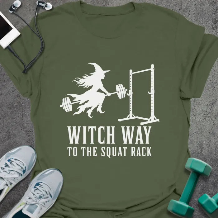 T-Shirt Military Green / S Witch Way T-Shirt