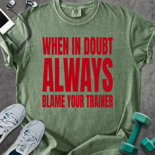 T-Shirt Moss / S Blame Trainer Heavyweight Tee