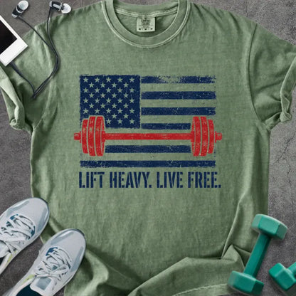 T-Shirt Moss / S Lift Free Heavyweight Tee