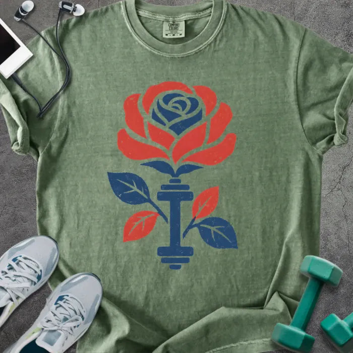 T-Shirt Moss / S Patriot Rose Heavyweight Tee