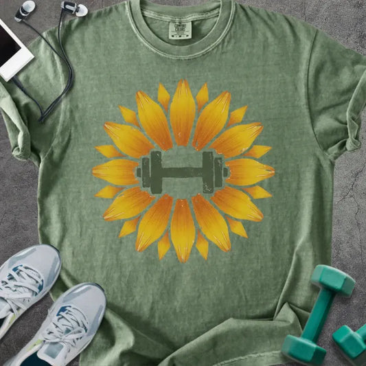 T-Shirt Moss / S Sunflower Dumbbell Heavyweight Tee