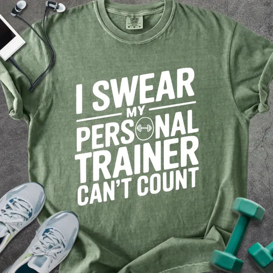 T-Shirt Moss / S Trainer Counting Heavyweight Tee