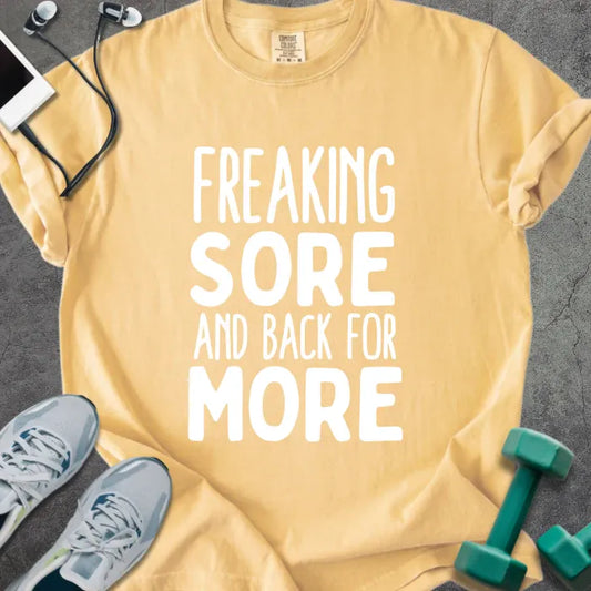 T-Shirt Mustard / S Freaking Sore Heavyweight Tee