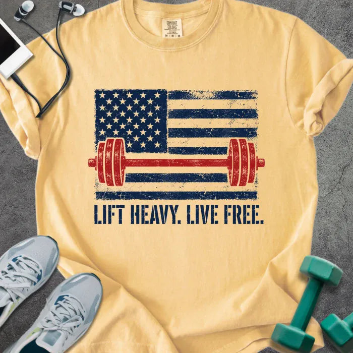 T-Shirt Mustard / S Lift Free Heavyweight Tee