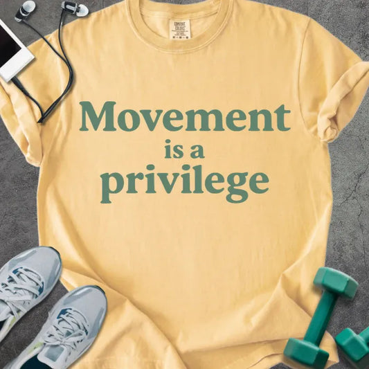 T-Shirt Mustard / S Movement Privilege Heavyweight Tee