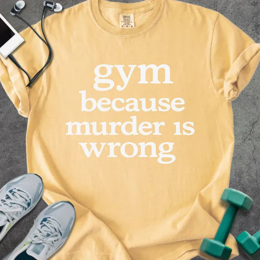 T-Shirt Mustard / S Murder Is Heavyweight Tee