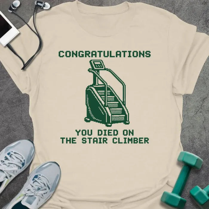 T-Shirt Natural / M Stair Climber T-Shirt