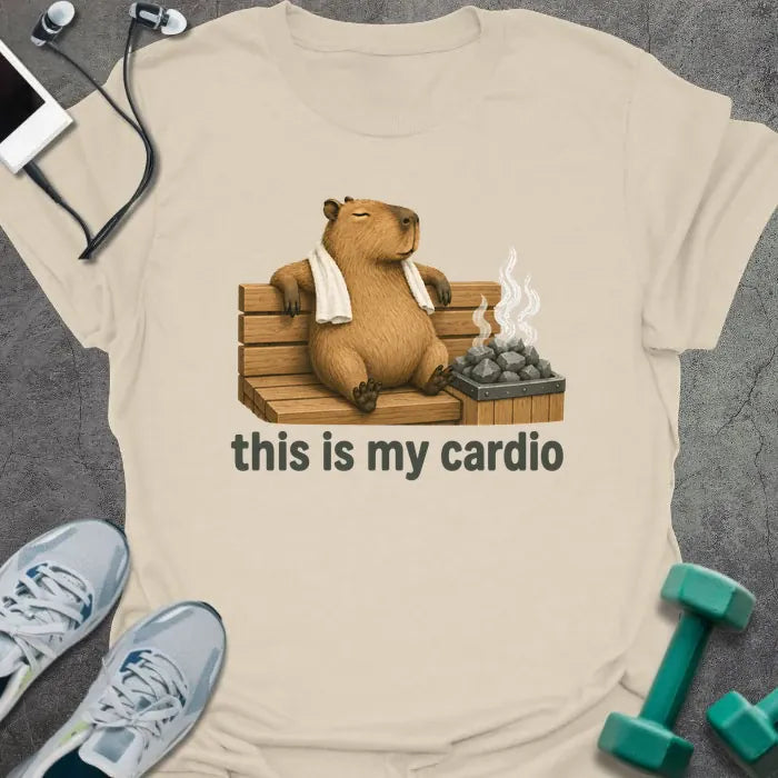 T-Shirt Natural / S Cardio Capybara T-Shirt