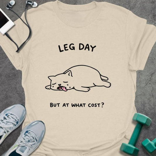 T-Shirt Natural / S Cat Cost T-Shirt