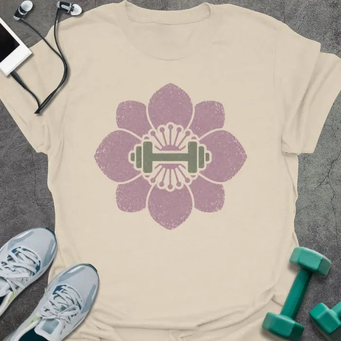 T-Shirt Natural / S Cherry Dumbbell T-Shirt