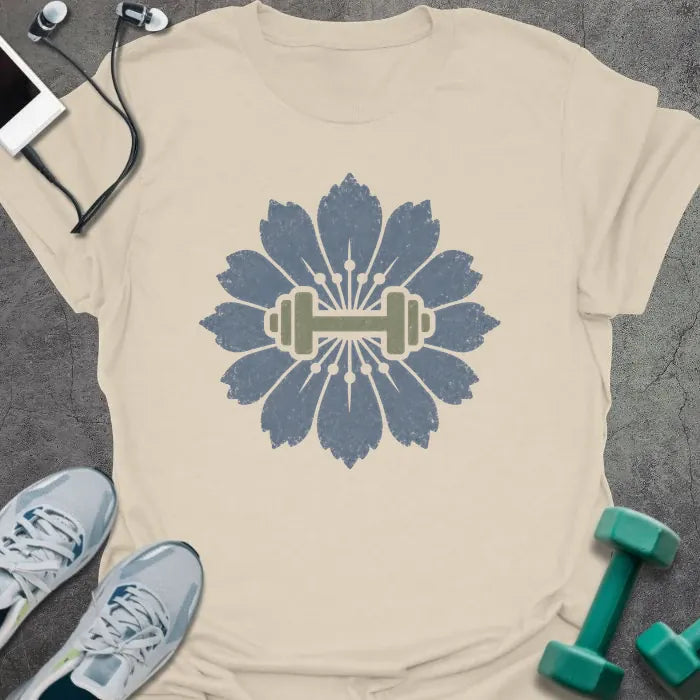 T-Shirt Natural / S Cornflower Dumbbell T-Shirt