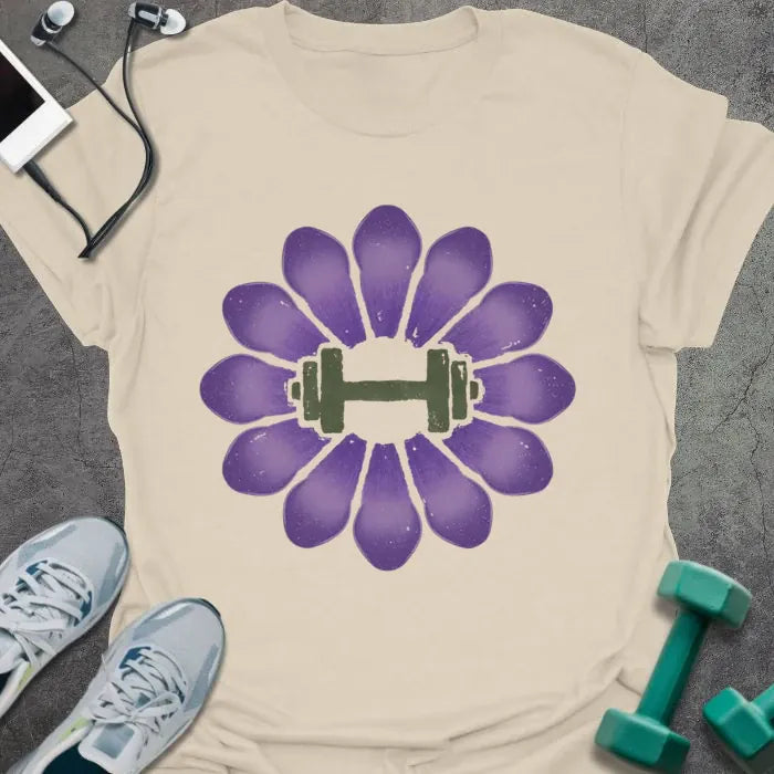 T-Shirt Natural / S Crocus Dumbbell T-Shirt