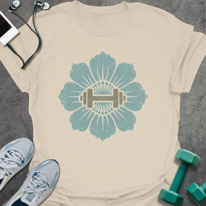 T-Shirt Natural / S Dahlia Dumbbell T-Shirt