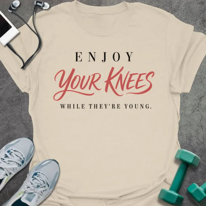 T-Shirt Natural / S Enjoy Knees T-Shirt