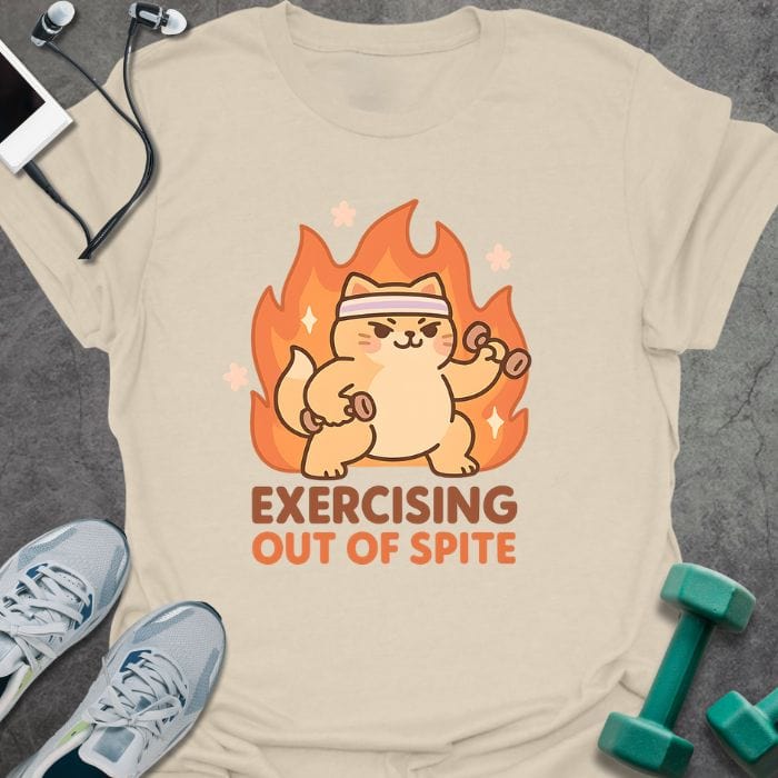 T-Shirt Natural / S Exercising T-Shirt