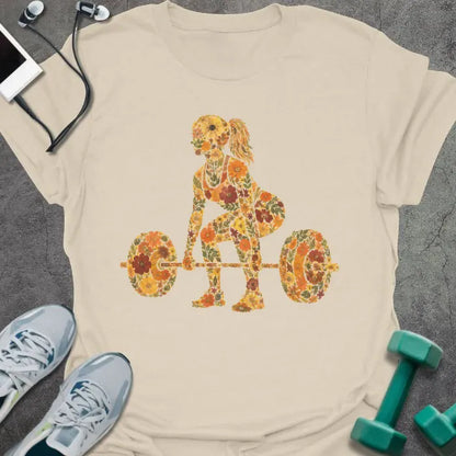 T-Shirt Natural / S Floral Deadlift T-Shirt
