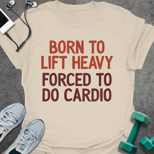 T-Shirt Natural / S Forced Cardio T-Shirt