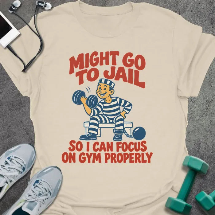 T-Shirt Natural / S Go Jail T-Shirt