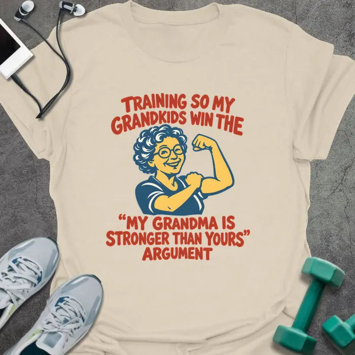 T-Shirt Natural / S Grandma Stronger T-Shirt