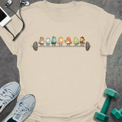 T-Shirt Natural / S Gym Birds T-Shirt