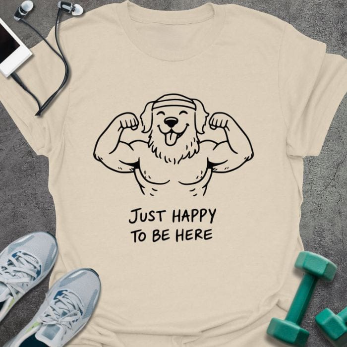 T-Shirt Natural / S Happy Here T-Shirt