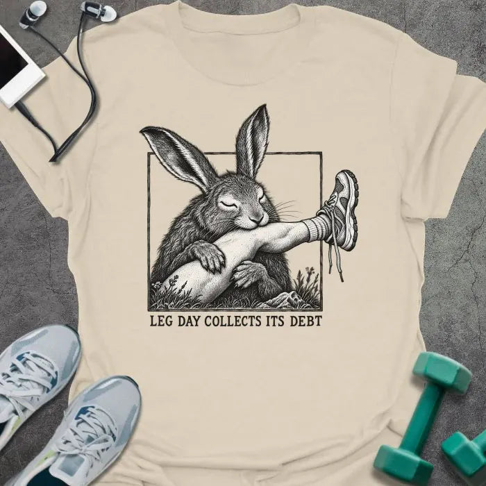 T-Shirt Natural / S Leg Debt T-Shirt