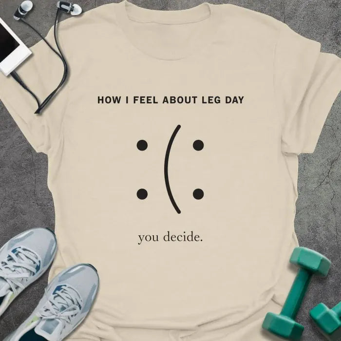 T-Shirt Natural / S Legday Face T-Shirt