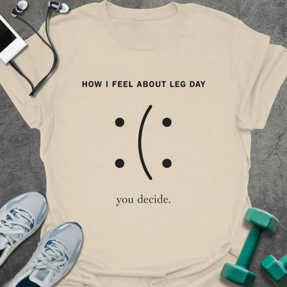 T-Shirt Natural / S Legday Face T-Shirt