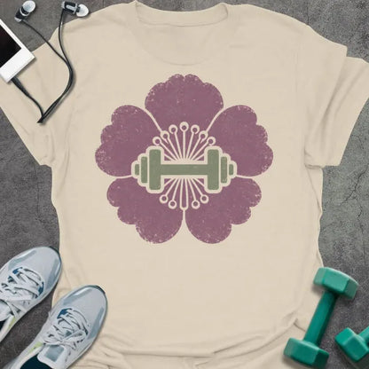 T-Shirt Natural / S Lotus Dumbbell T-Shirt