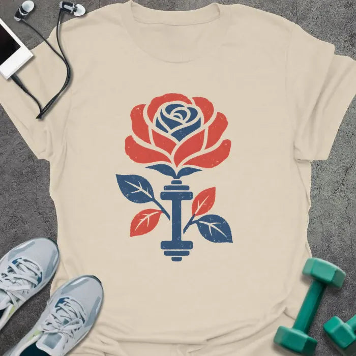 T-Shirt Natural / S Patriot Rose T-Shirt
