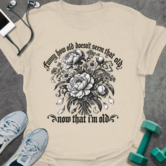 T-Shirt Natural / S Peony Bouquet T-Shirt