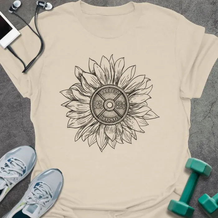 T-Shirt Natural / S Plate Sunflower T-Shirt