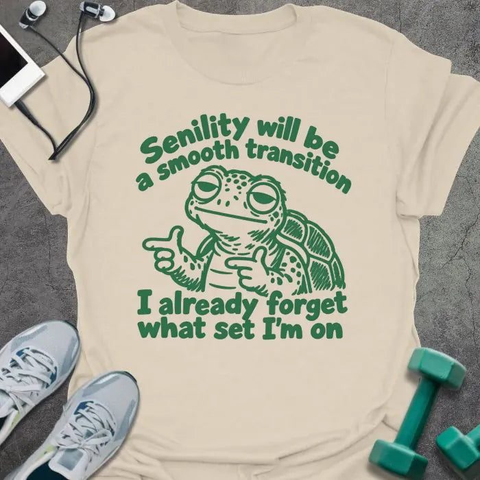 T-Shirt Natural / S Senile Frog T-Shirt