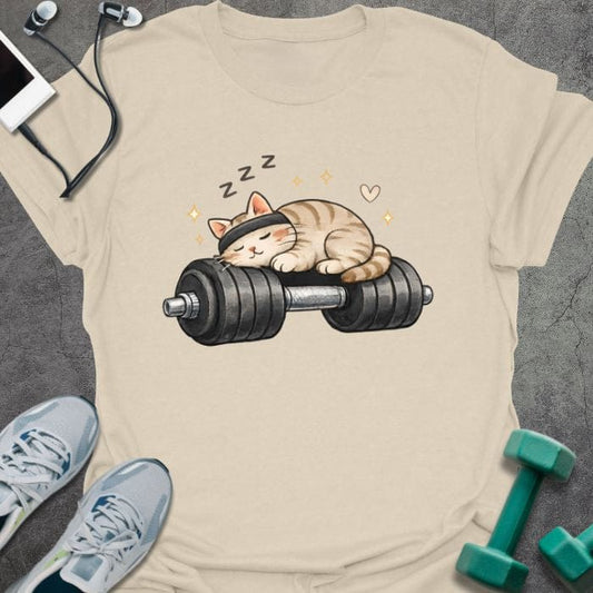 T-Shirt Natural / S Sleepy Cat T-Shirt