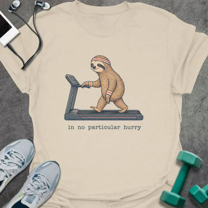 T-Shirt Natural / S Sloth Treadmill T-Shirt