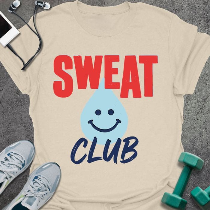 T-Shirt Natural / S Sweat Club T-Shirt